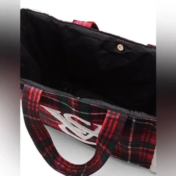 Victoria’s Secret Plaid Tote Bag